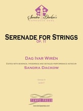 Serenade for Strings, Op. 11 Orchestra sheet music cover